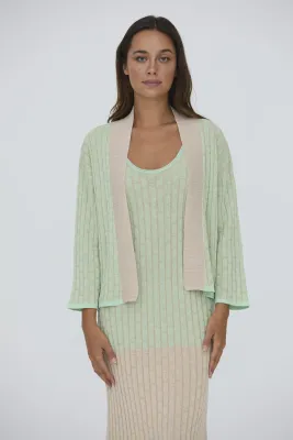 WNT Cardigan Lurex / W125043 Mintygold