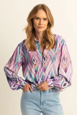 Expresso Blouse geen afb / EX25-14002 Ocean