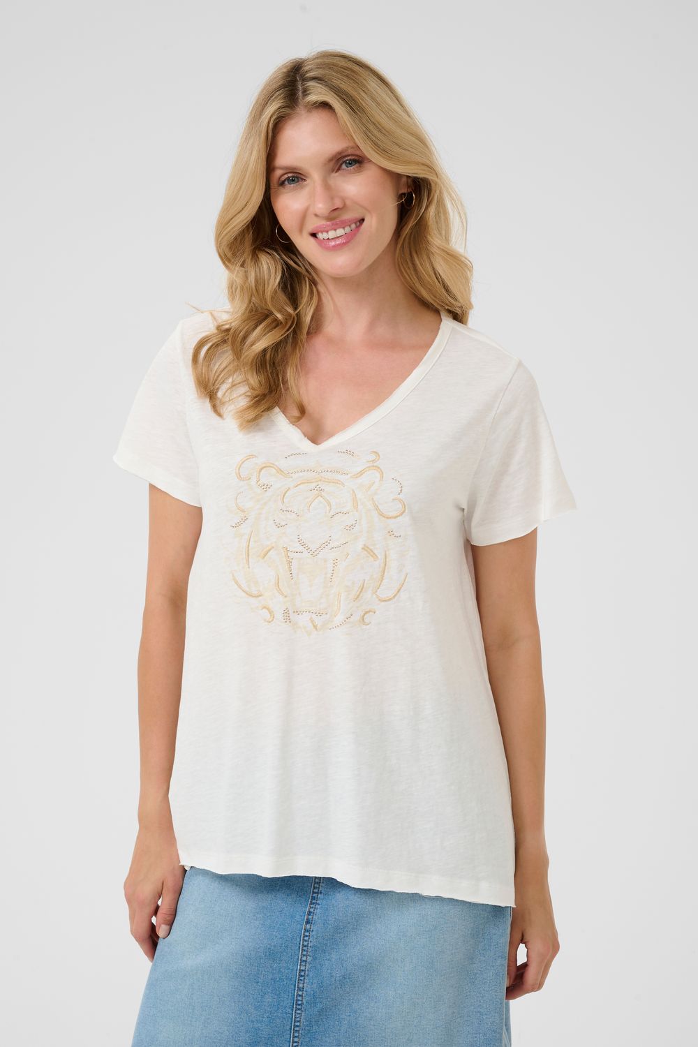 Cream Tee Tiger / 10613488 White Eggnog