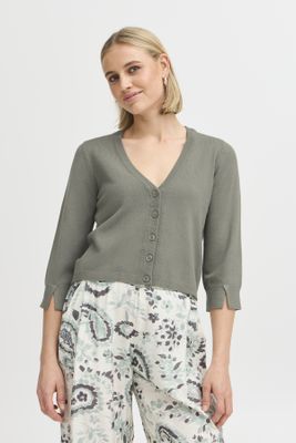 Fransa Cardigan Short / 20613550 Agave Green