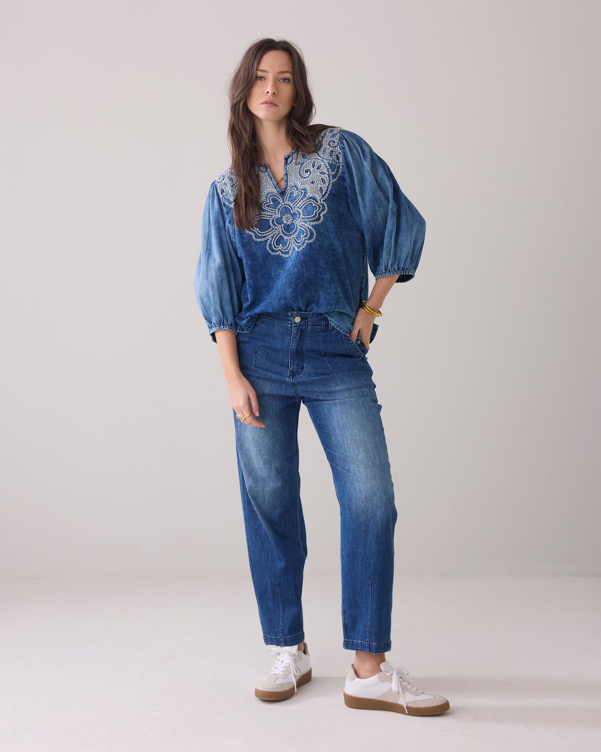 Summum Woman Blue Daze Top Cotton/ 2s3217-11631 Indigo