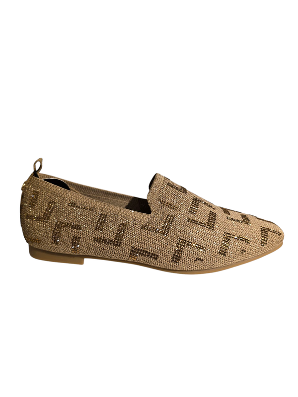 La Strada Loafer Knitted Stones Print/ 2131884/4543 Gold