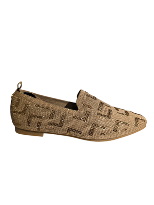 La Strada Loafer Knitted Stones Print/ 2131884/4543 Gold