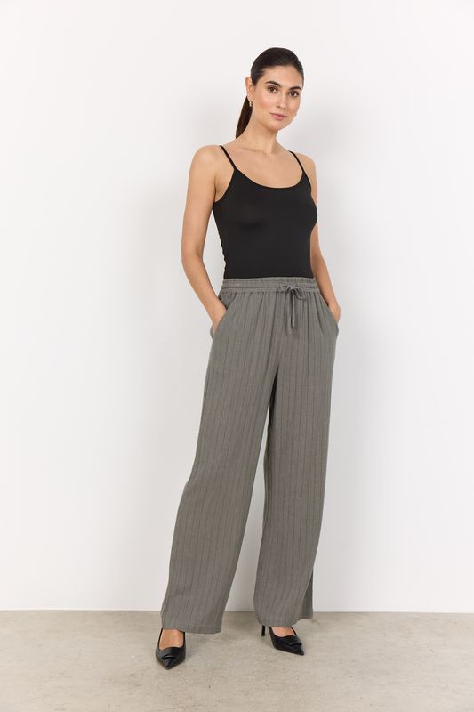 Soya Concept Pants Linen Pinstripe / 41088 7390C MISTY COMBI
