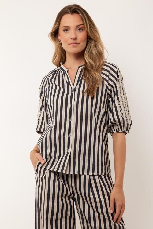G-Maxx Blouse Easton / 25ZQG24 Black/Sand