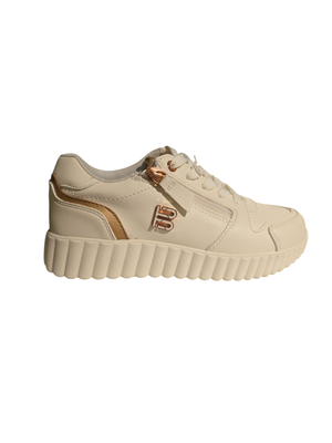 Bagatt Sneaker Light Weight Rose Detail / D31-AI607-5050 gebr wit/metallics