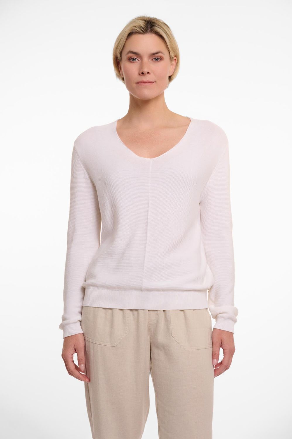 Rino &amp; Pelle Pullover Viscose Cottonmix/ Bilbao.5002522 Snow White