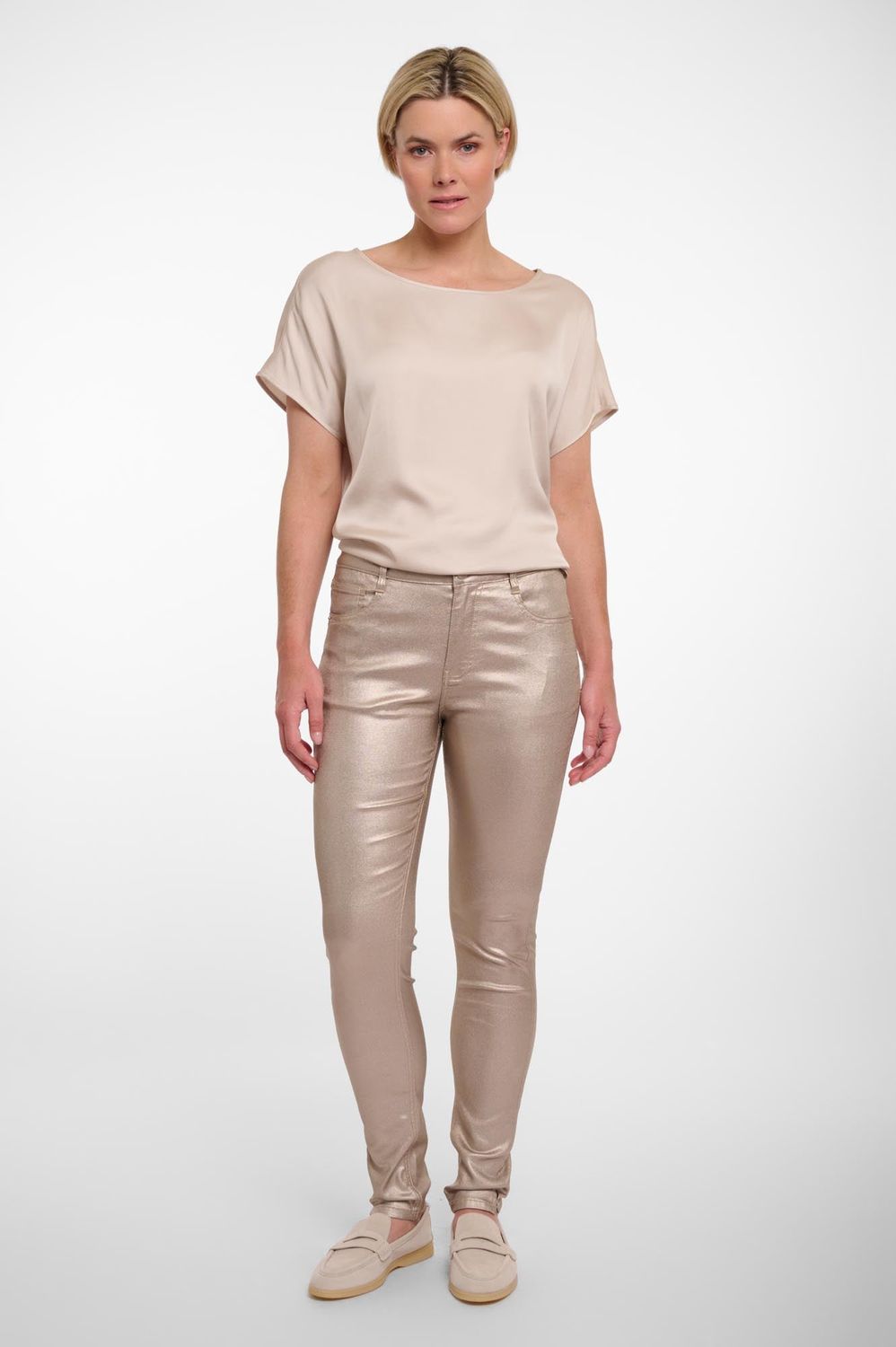 Rino &amp; Pelle Pants Coated / Jaka.6002521 light gold