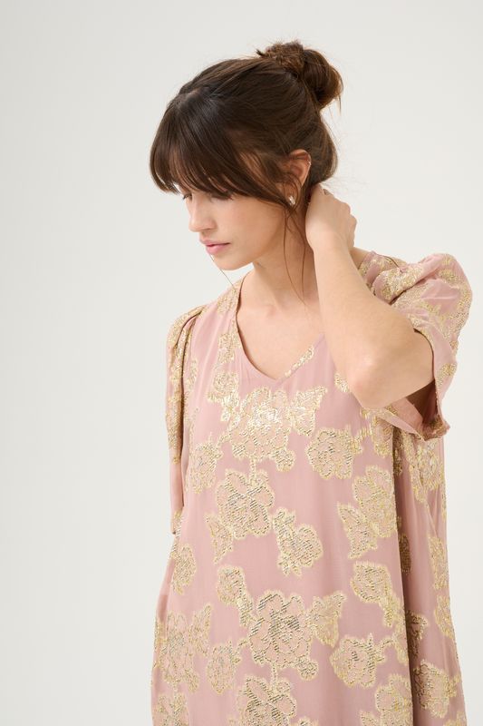 Culture DK Dress Gold Details / 50111683 Pale Mauve