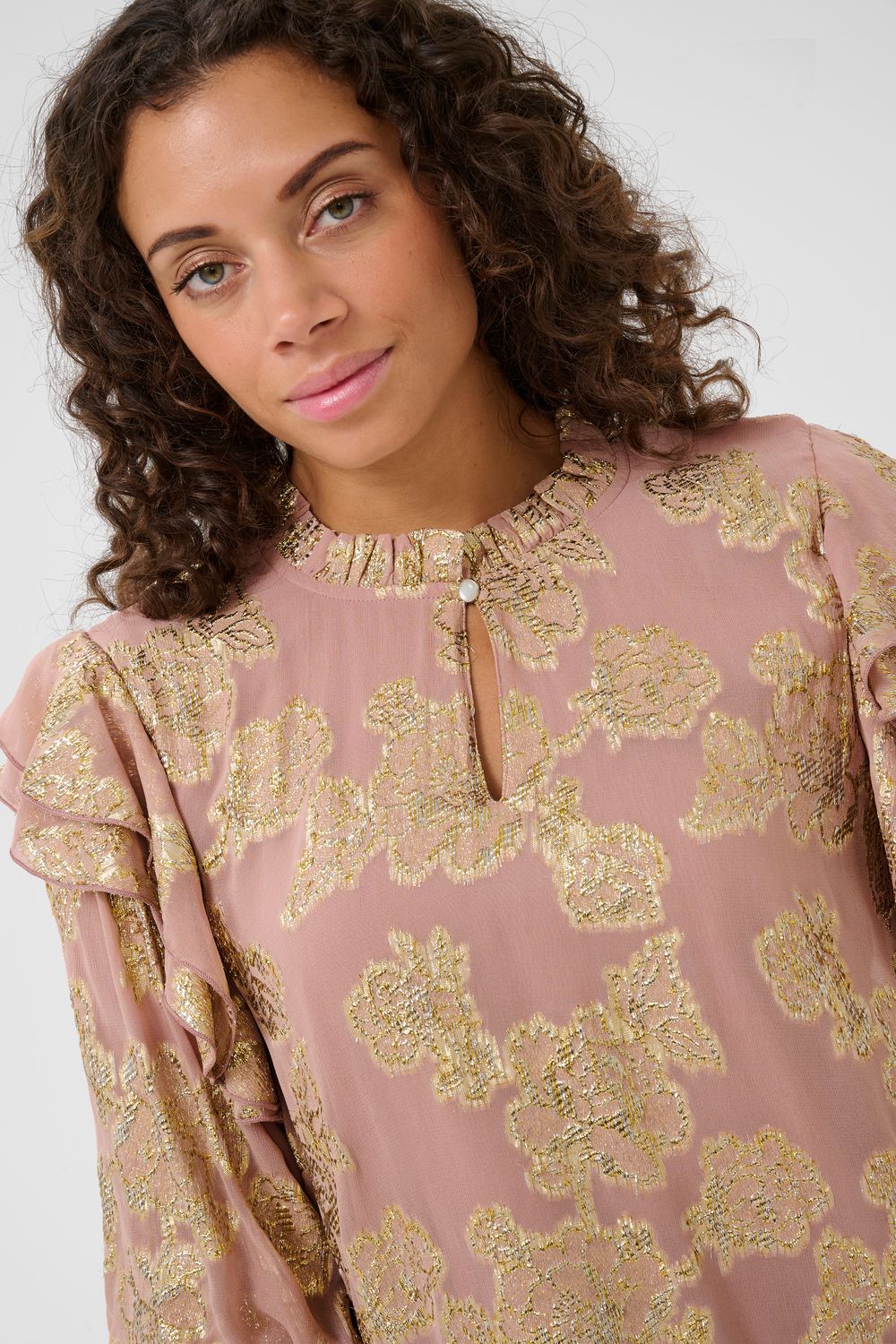Culture DK Blouse Gold Details/ 50111685 Pale Mauve