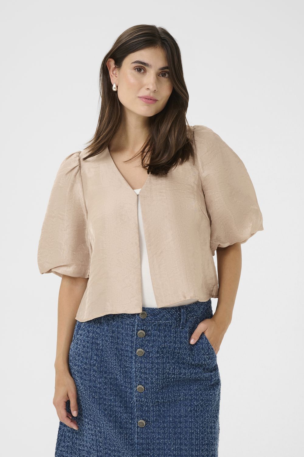 Culture DK Jacket  Balloonsleeve / 50111899 Smoke Gray