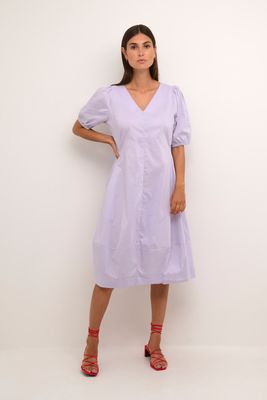 Culture DK Dress Midi Balloon / 50110038 Purple Rose