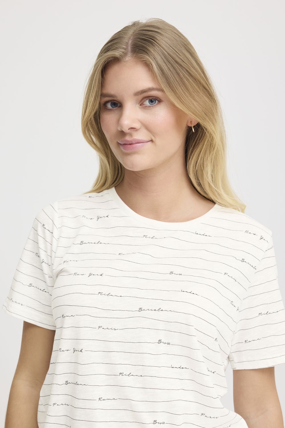 Fransa Tee Cities / 20613783 Blanc de blanc art