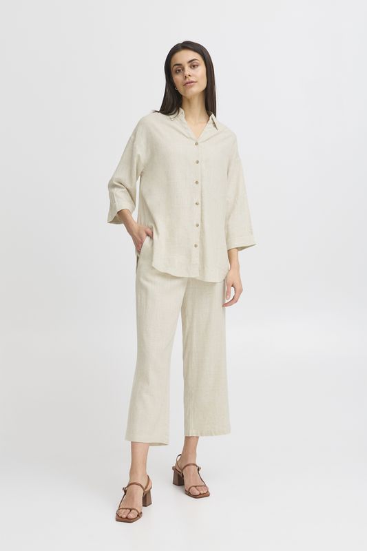 Fransa Pants 20614104 Birch Melange