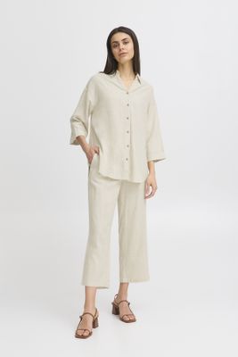 Fransa Pants 20614104 Birch Melange