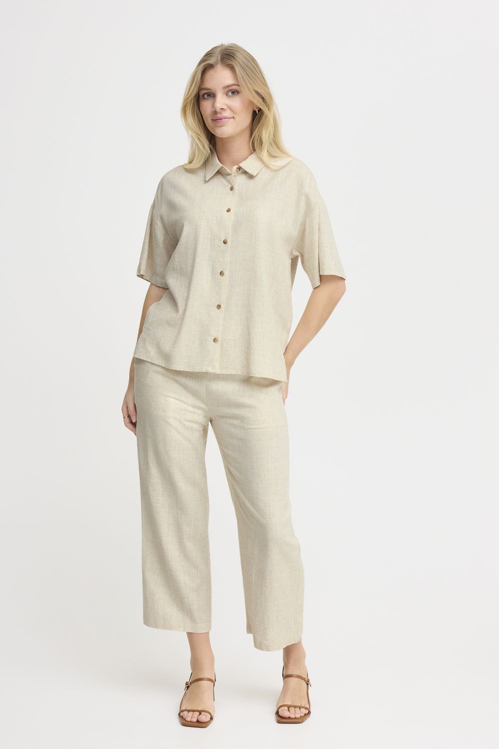 Fransa Blouse / 20616092 Birch Melange