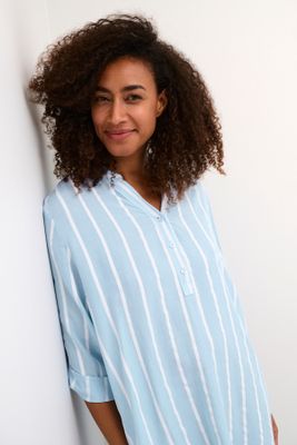Culture DK Tunicdress Stripe Viscose / 50110946 Serenity