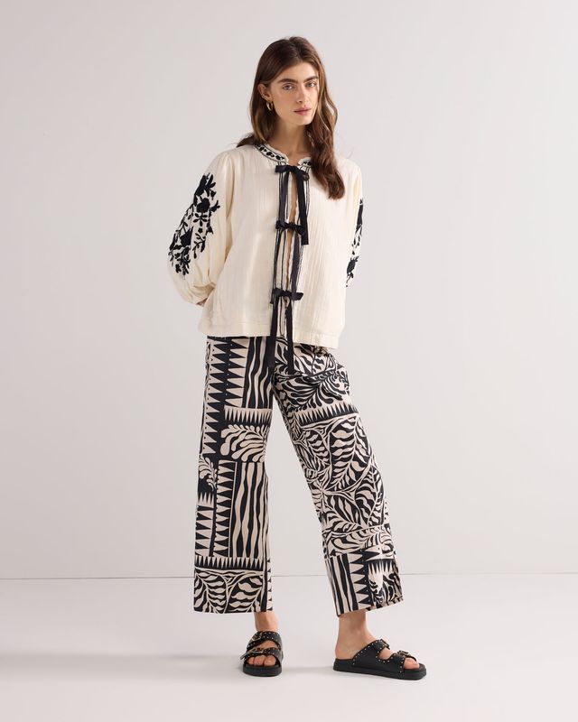 Summum Woman Pants Two Tone / 4s2824-12223 Black