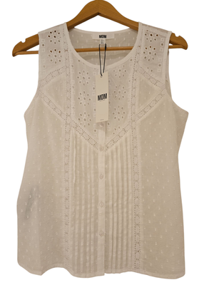 Md&#39;M Blouse Embroidered Cotton  / 2.61.051.42 White