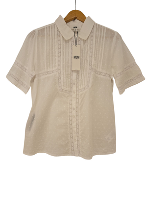 Md&#39;M Blouse Embroidered Cotton / 2.61.051.41 White