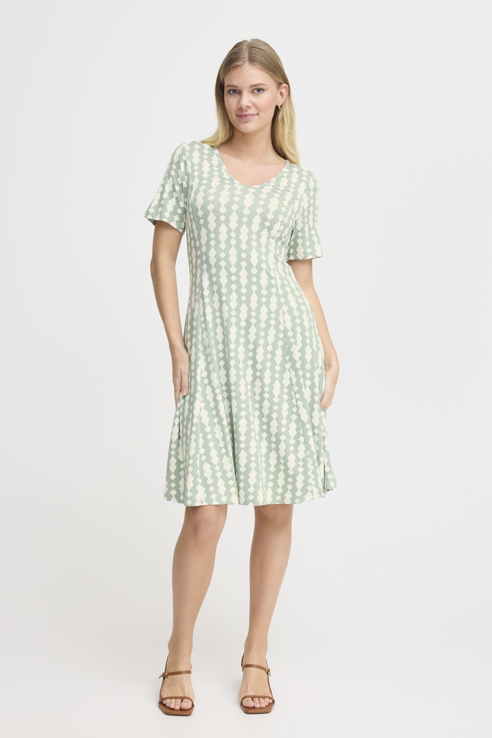 Fransa Dress Jersey / 20615710 Iceberg Green art