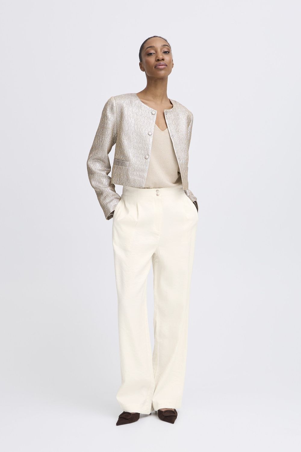 B.Young Pants Wide Leg Viscosemix / 20816733 Birch