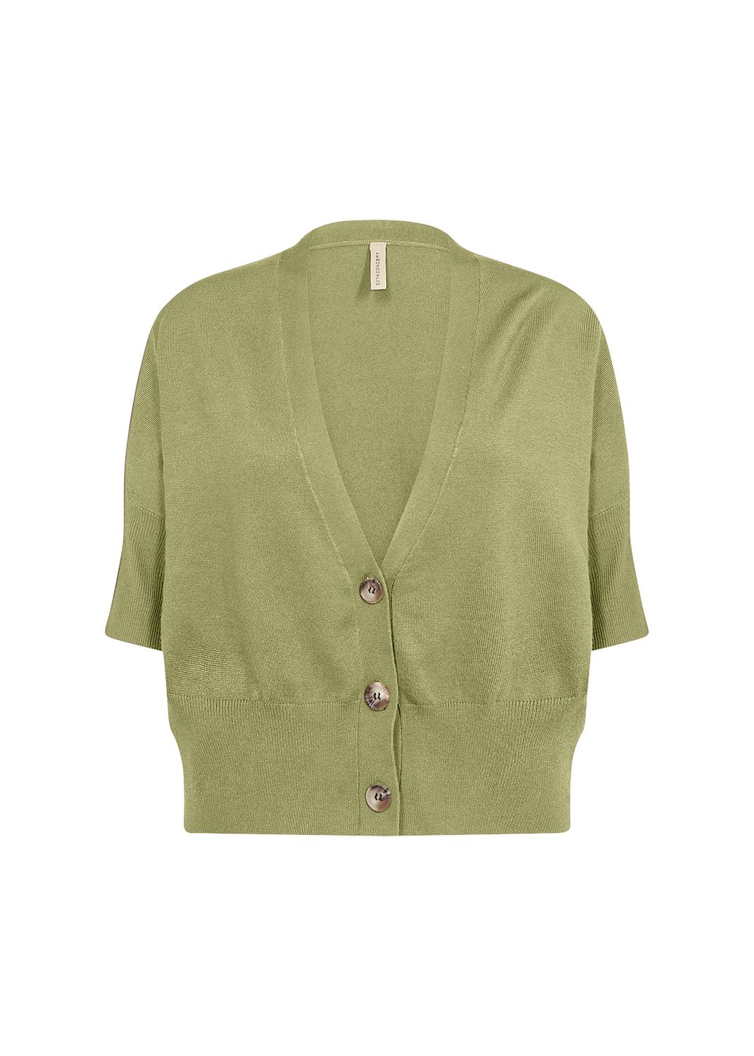 Soya Concept Cardigan Short Sleeve / 33280 7215 CALLISTE GREEN