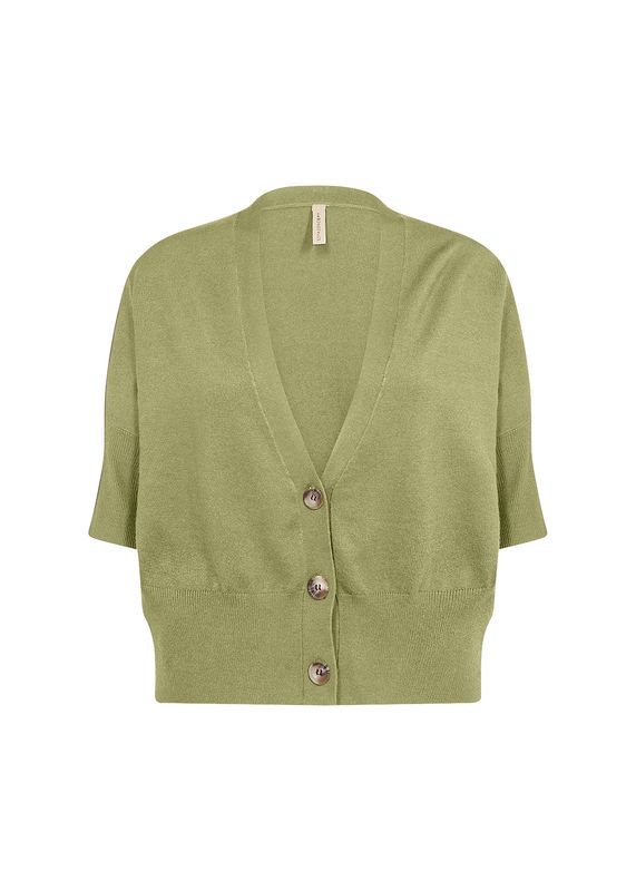 Soya Concept Cardigan Short Sleeve / 33280 7215 CALLISTE GREEN