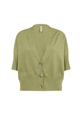 Soya Concept Cardigan Short Sleeve / 33280 7215 CALLISTE GREEN