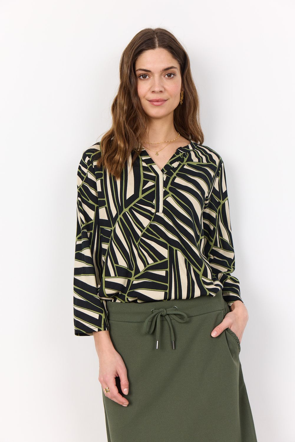 Soya Concept Top / 27076 7215 CALLISTE GREEN COMBI