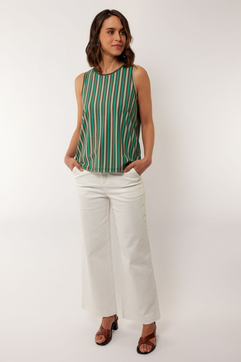 G-Maxx Pants Wide Leg/ 25ZFZG25 Wood Ash