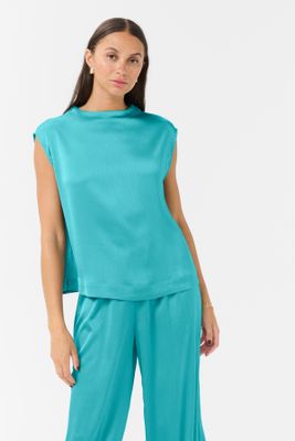 Kaffe Top Satinlook / 10509965 Teal