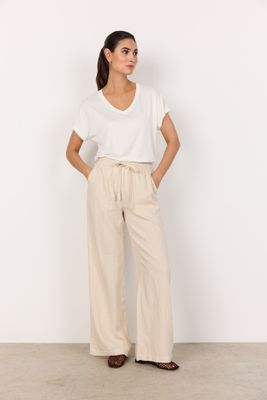 Soya Concept Pants Wide Leg Mix Linen Viscose/ 40791 1661 SAND
