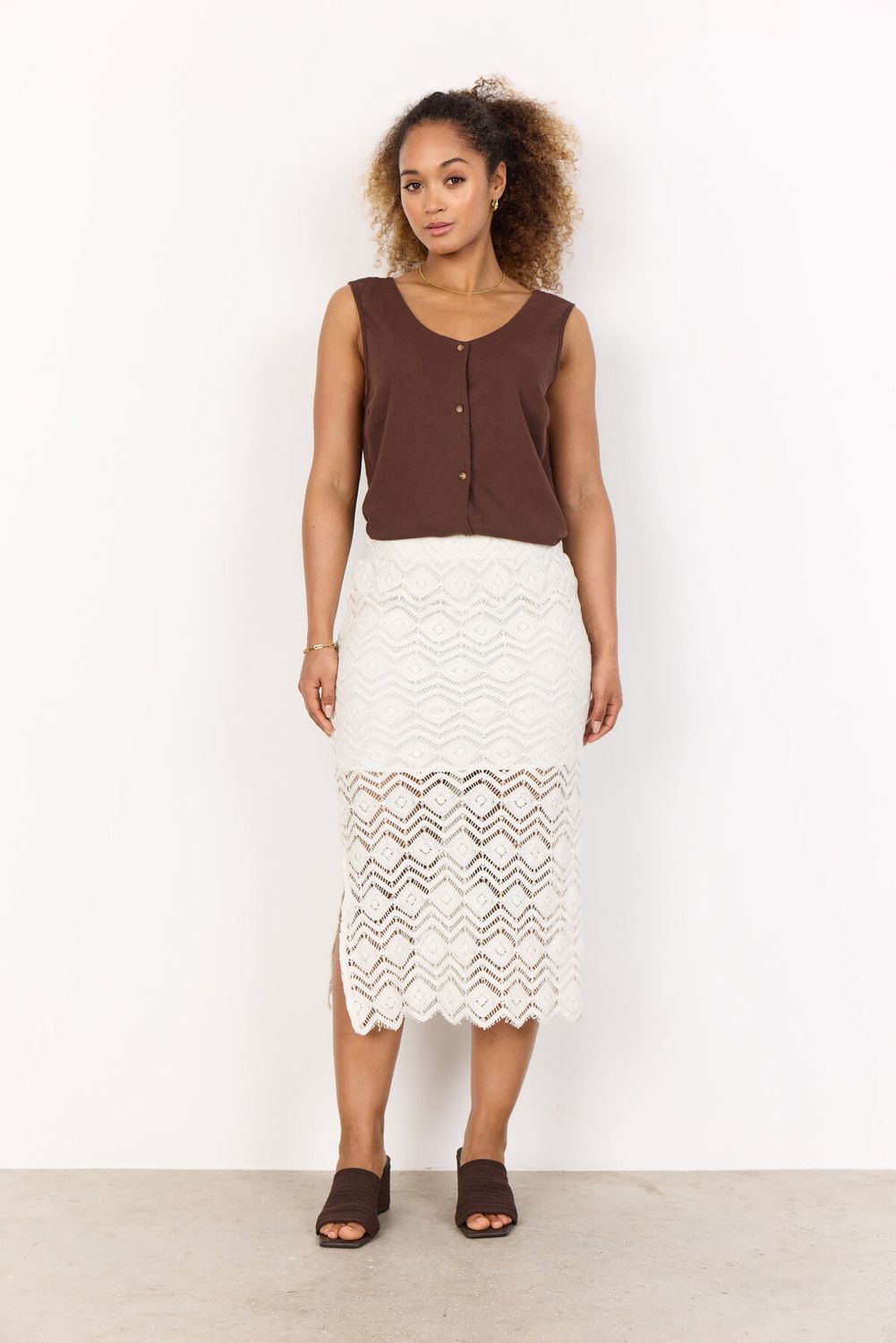 Soya Concept Skirt Crafted / 27078 1100 OFFWHITE
