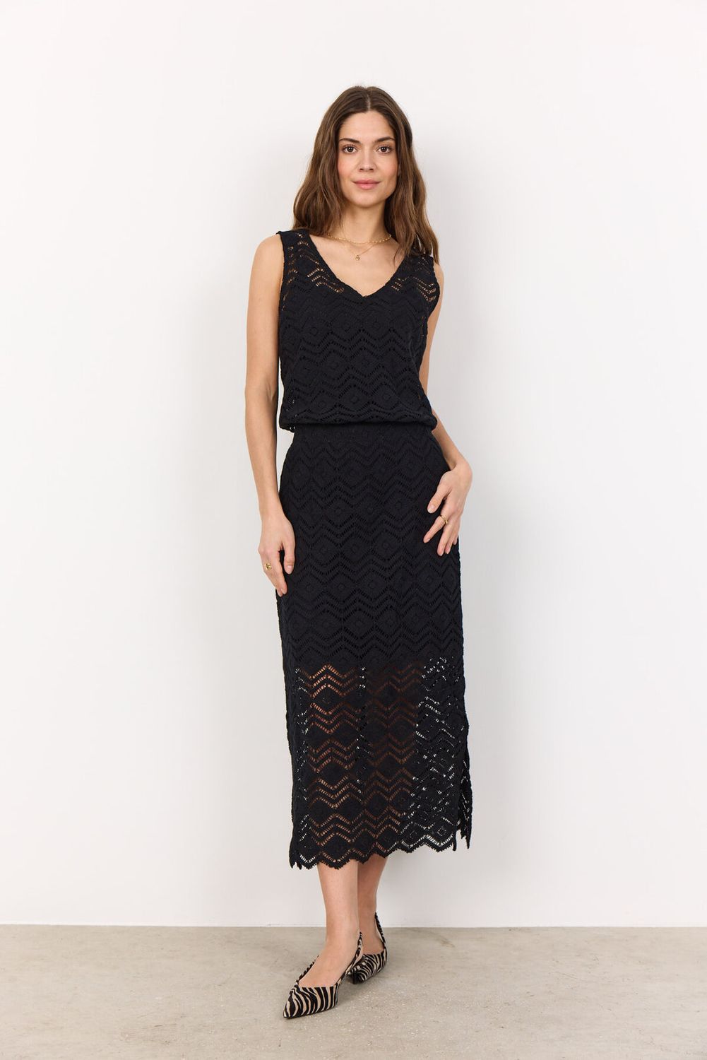 Soya Concept Skirt Crafted/ 27078 9999 BLACK