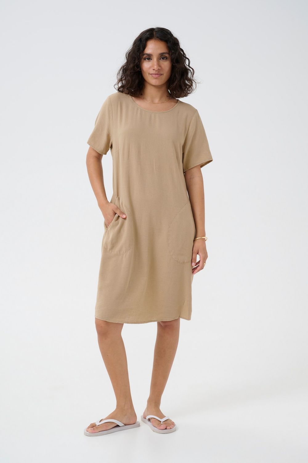 Kaffe Dress Linenmix / 10508362 Dessert