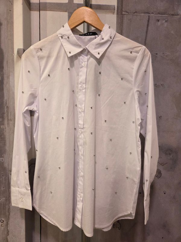 Micha Blouse Cotton Sparkle / 140292 White