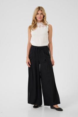 Cream Pants Slit / 10613496 Pitch Black