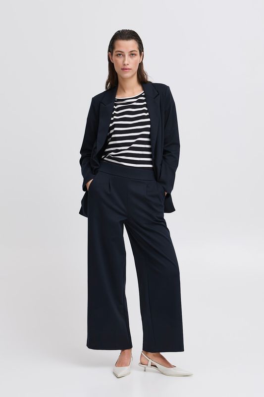 B.Young Pants Straight Leg Cropped / 20815029 Copenhagen Night