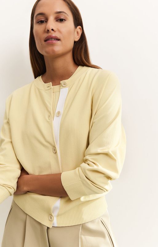 YAYA Cardigan/ 01-010104-504 FROZEN DEW SAND DESSIN