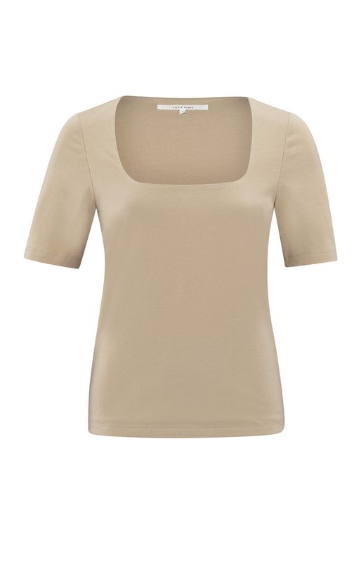 YAYA Top Basic ,/ 01-719065-503 HUMUS BEIGE