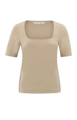 YAYA Top Basic ,/ 01-719065-503 HUMUS BEIGE