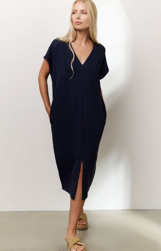 YAYA Dress Midi / 01-609179-506 TOTAL ECLIPSE BLUE