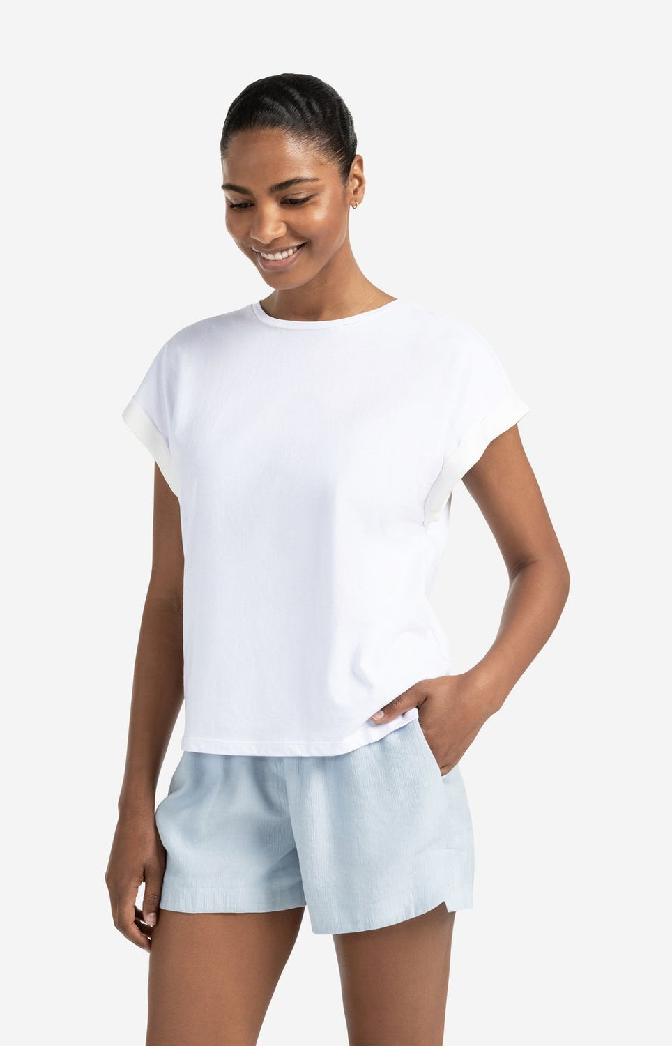 YAYA Shirt Woven Cotton/ 01-709290-506 PURE WHITE