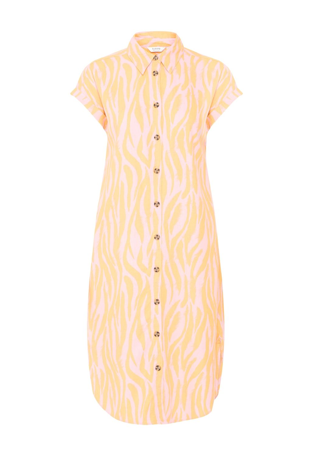 B.Young Dress Linenmix / 20814553 Blazing Orange Animal Mix