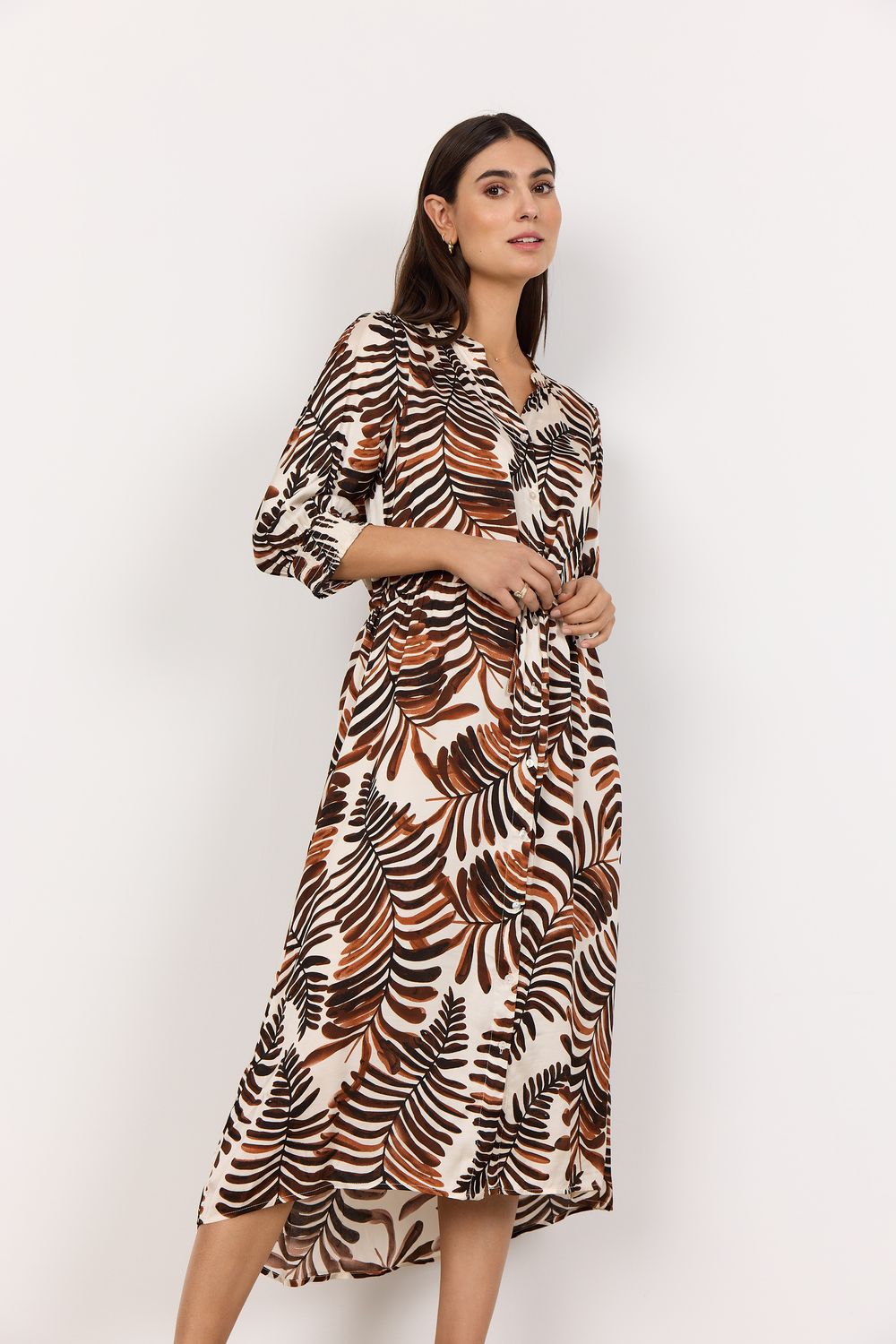 Soya concept Dress Long / 41175 8694C HOT FUDGE COMBI