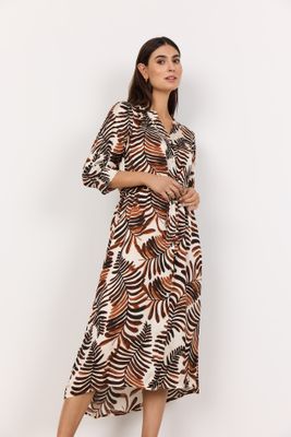 Soya concept Dress Long / 41175 8694C HOT FUDGE COMBI