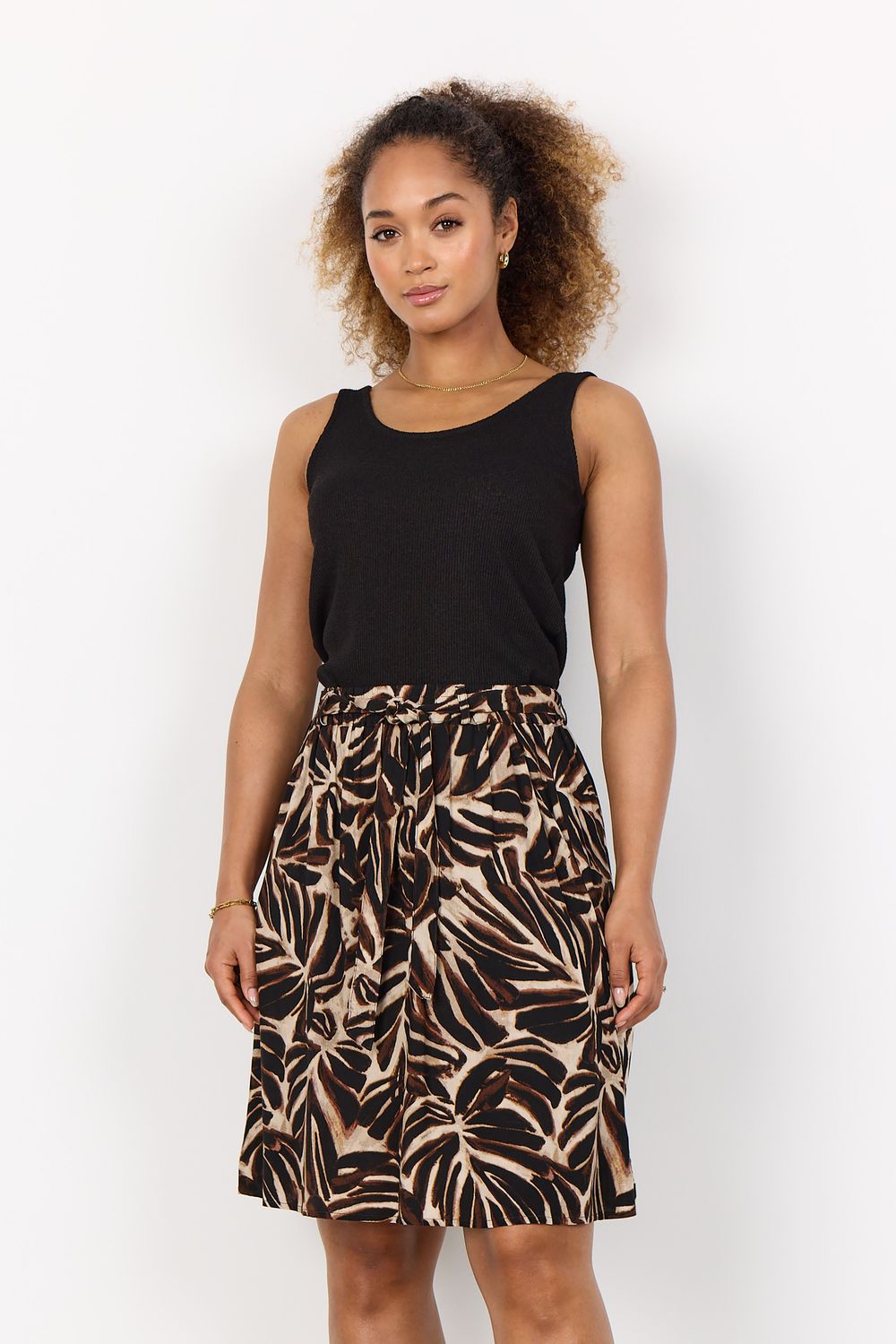 Soya Concept Skirt Viscose /41224 8694C HOT FUDGE COMBI