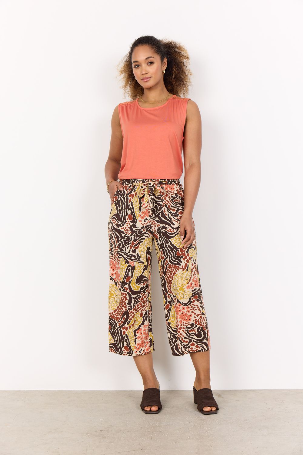 Soya Concept Pants Culotte Viscose /  41144 8694C HOT FUDGE COMBI