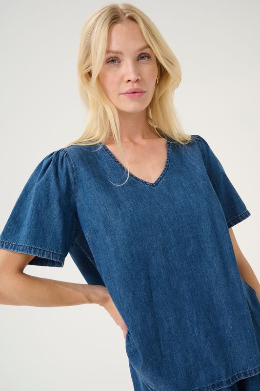 Culture DK Top / 50111529 Dark Blue Wash